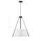 Nuvo Brewster 3-Light Pendant, Black, White Metal Shade 60/7697 - alternate 6